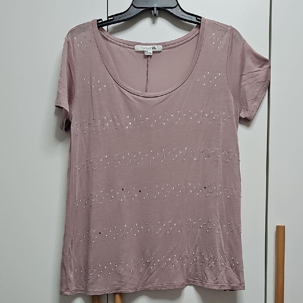 Forever 21 Mauve Short Sleeve Tee